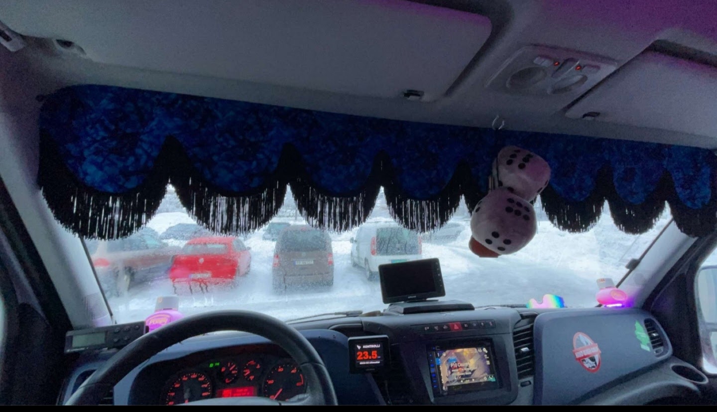 Front cover in Bus plush for Truck/Van - Made to Order