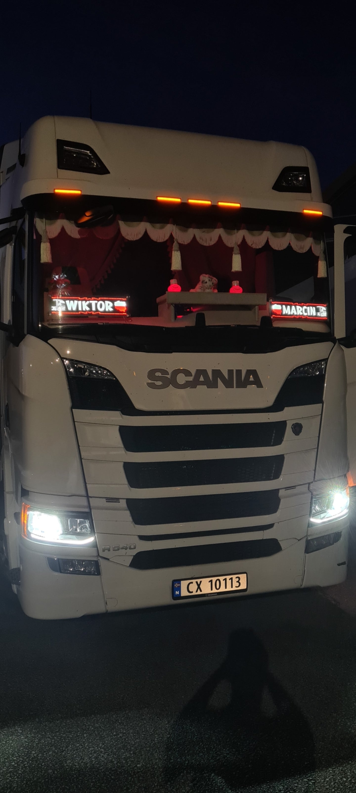 Dashbord Bord i Ruter / Midtbord - Scania Nextgen R/S