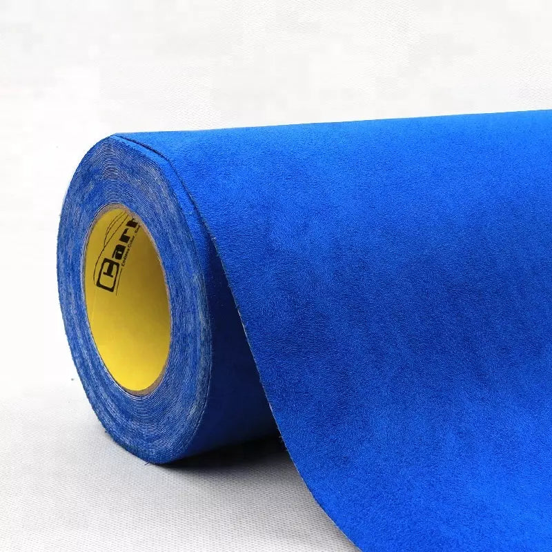 Alcantara / Suede Leather, Self Adhesive - Blue