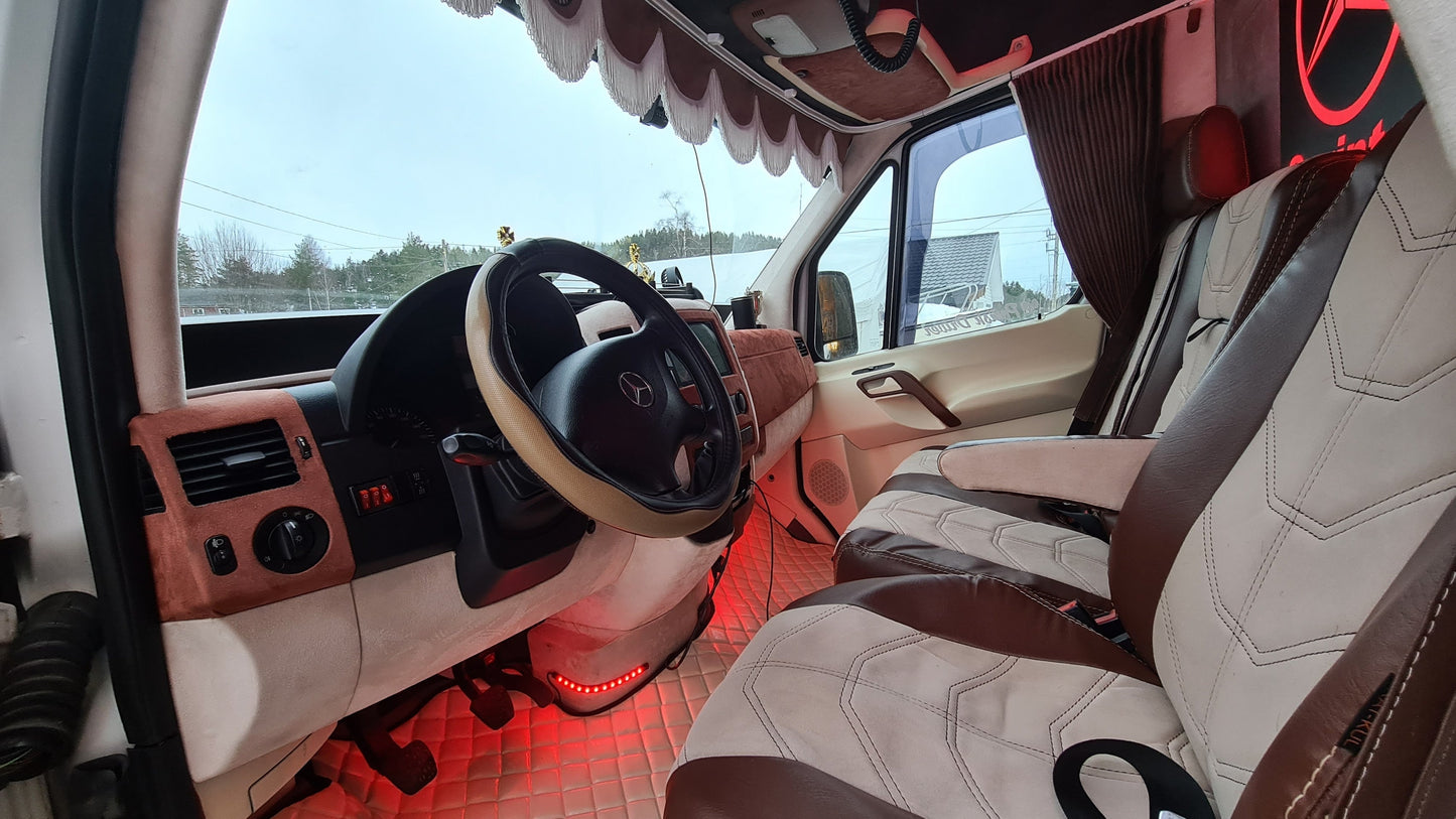 Alcantara / Suede Leather, Self-adhesive - Beige