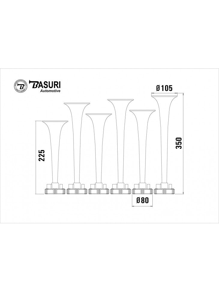 Basuri 2.0 Air Horn - 19 Melodies