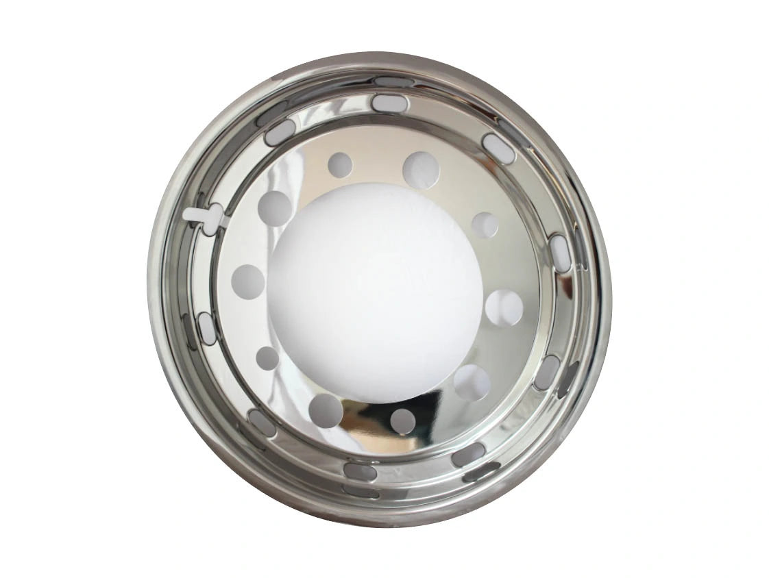 Front Wheel Cap in Stainless Steel - 22.5x11.75, ET120