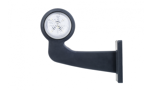 Høyre LED Markeringslys Horpol Hvit/Rød - Buet