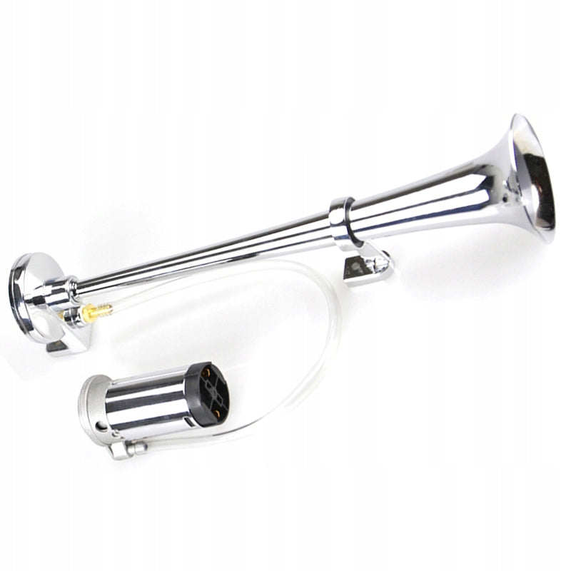 Lydsignal med Kompressor Krom/Svart,150db 12V