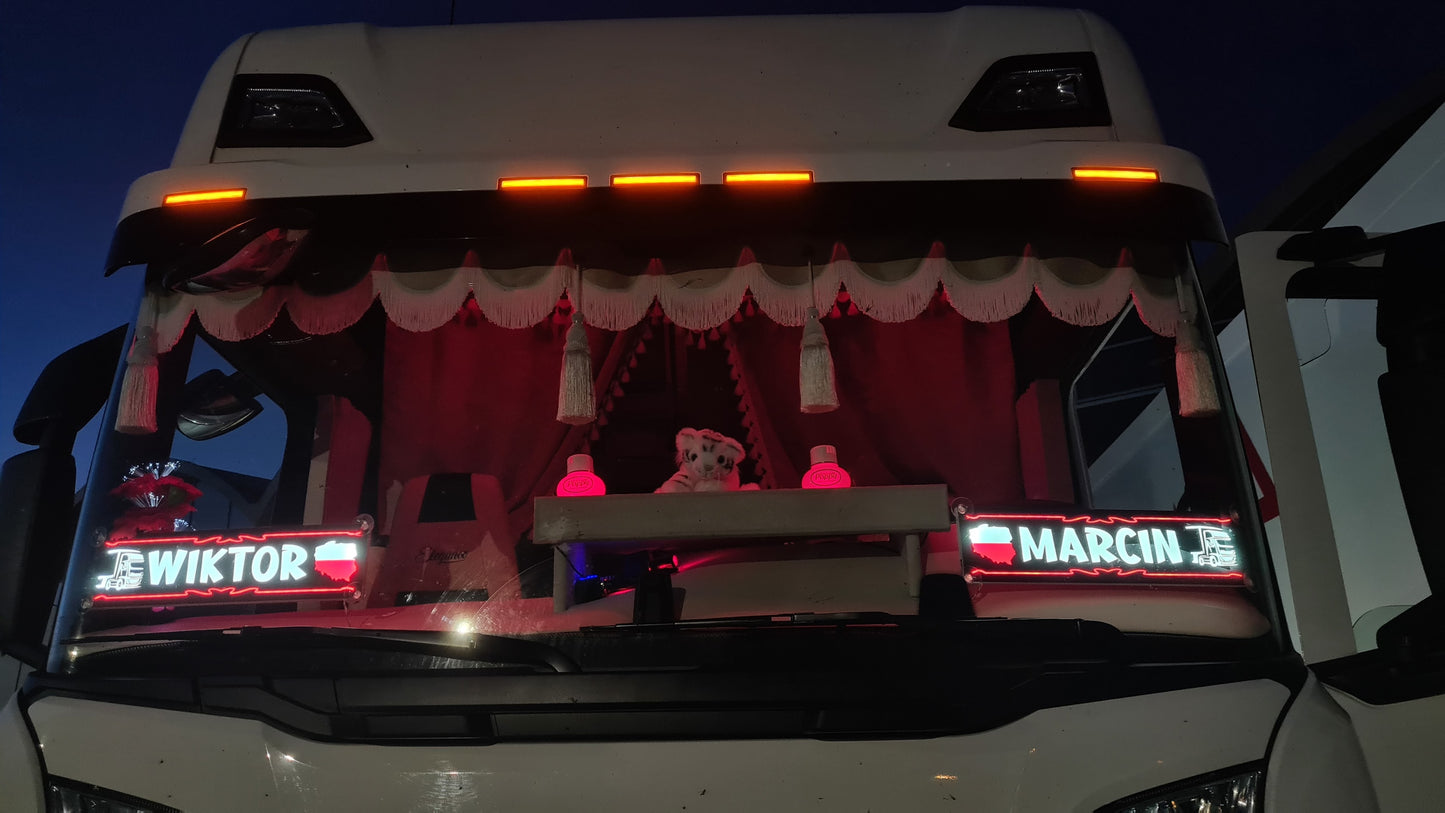 Frontkappe i Stoff til Lastebil/Varebil - Laget på Bestilling