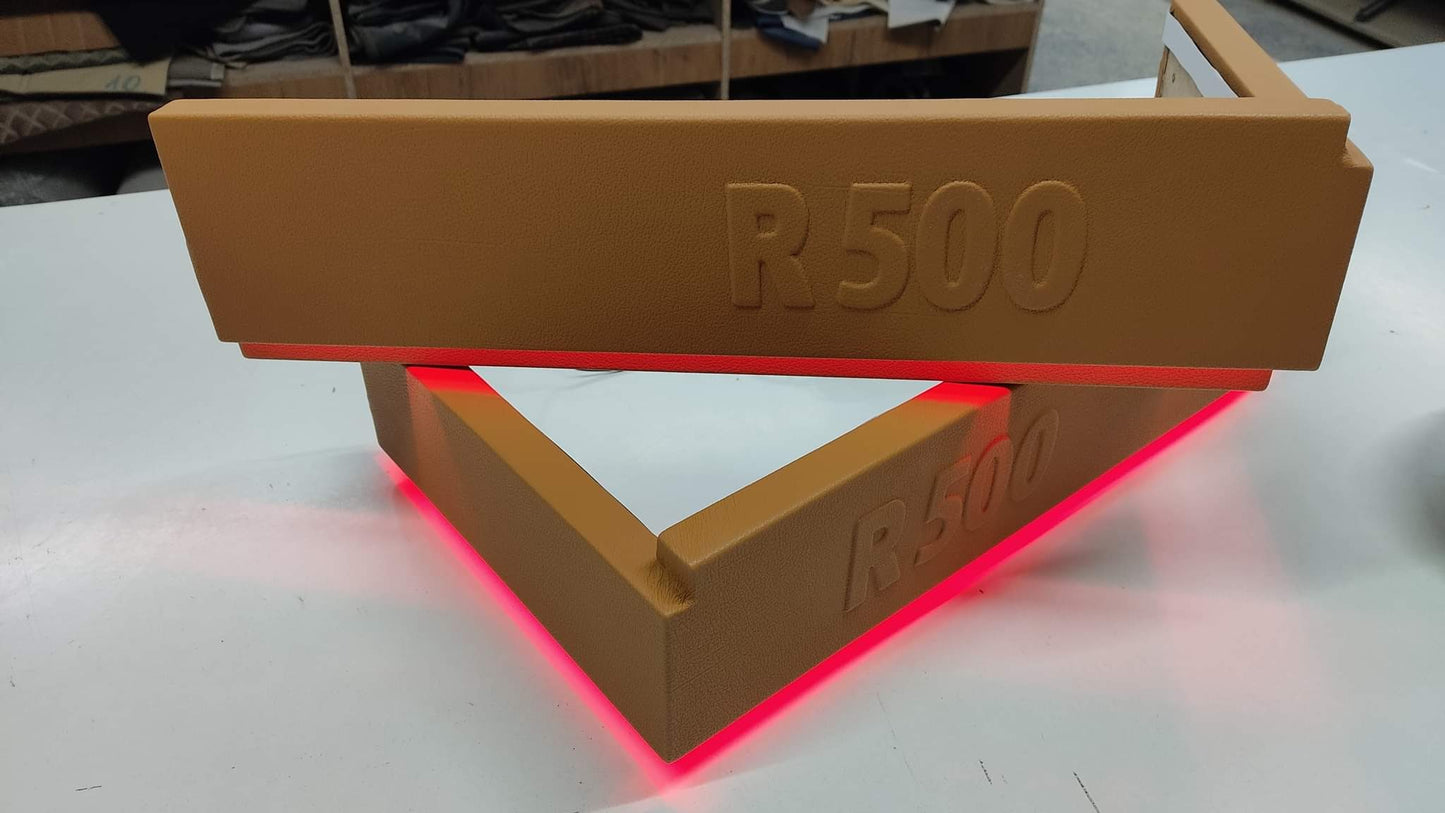 Stolsokkel Trekk Laget på Bestilling - Skinn, Bussplysj, Belysning