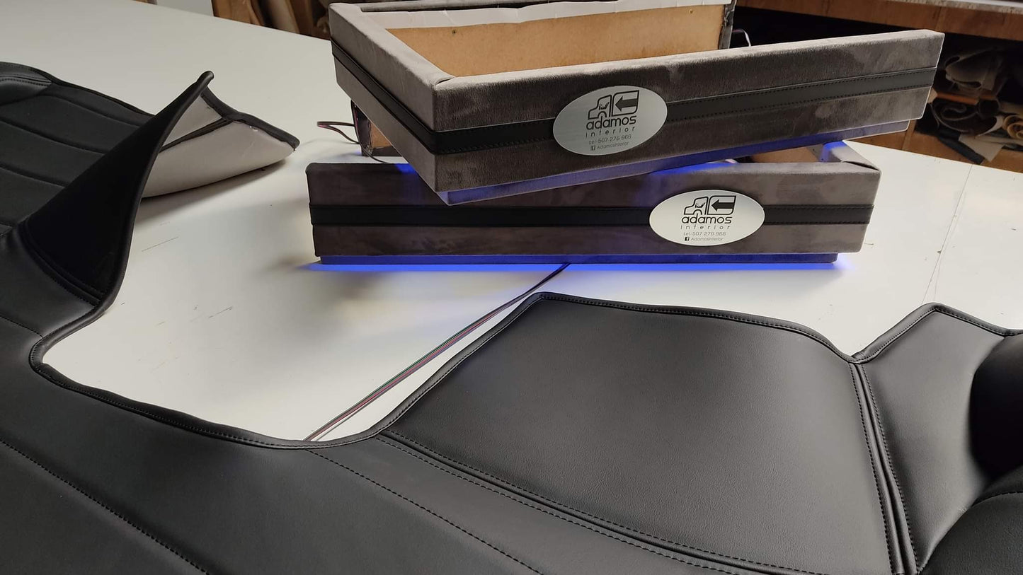 Stolsokkel Trekk Laget på Bestilling - Skinn, Bussplysj, Belysning