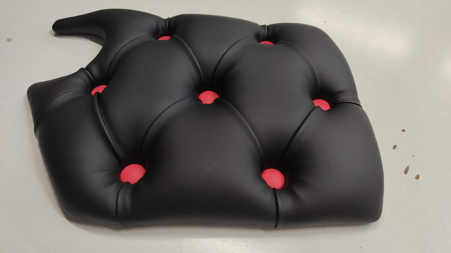 Tabletop Made to order - Leather, Button-stitching, Bus plush