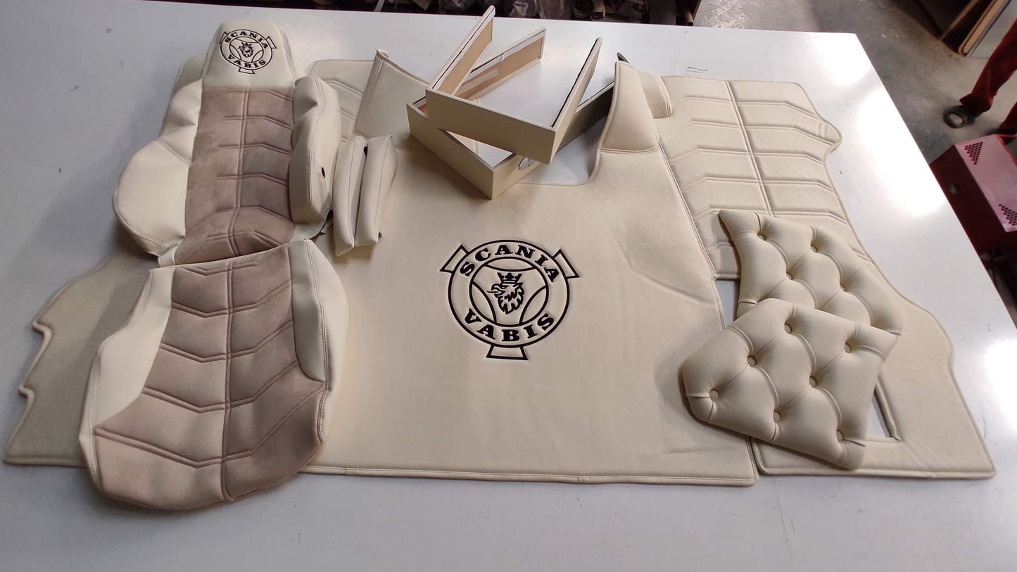 Stolsokkel Trekk Laget på Bestilling - Skinn, Bussplysj, Belysning