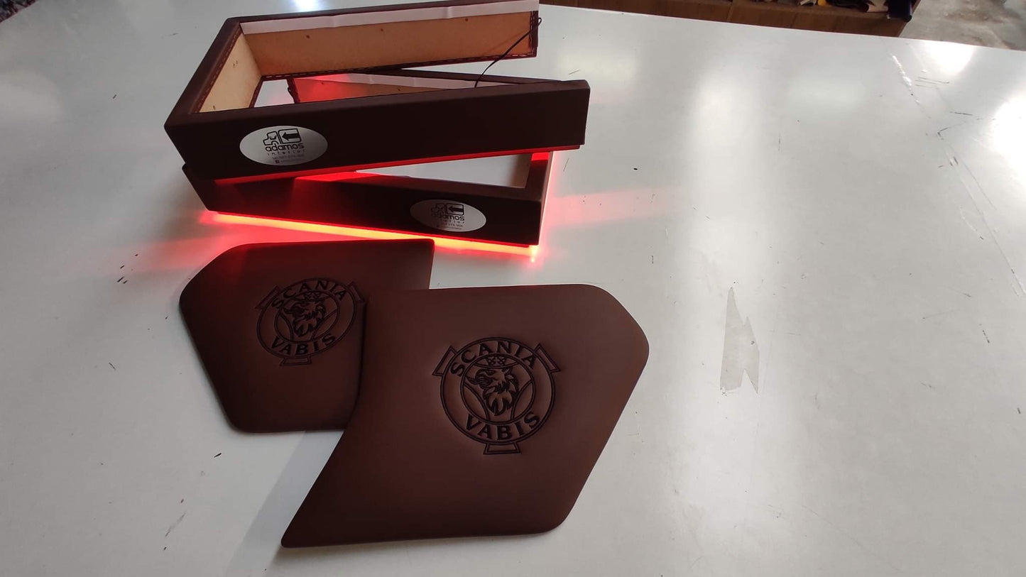 Stolsokkel Trekk Laget på Bestilling - Skinn, Bussplysj, Belysning