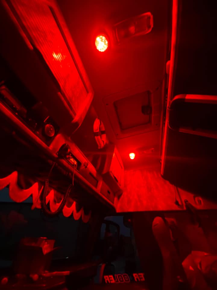 Interiørlampe / Melonlys LED 12/24V - Rød