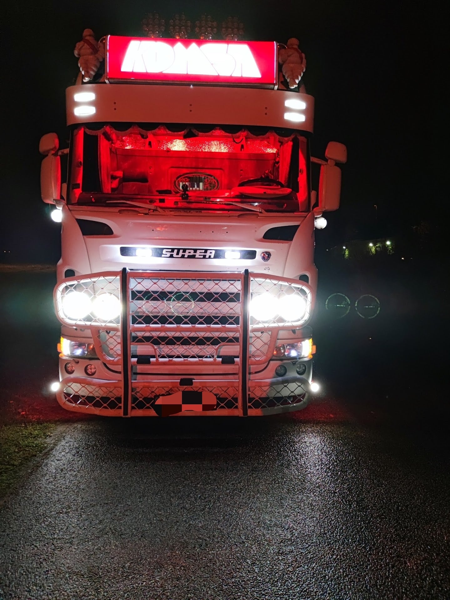 Interiørlampe / Melonlys LED 12/24V - Rød