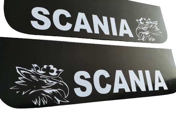 Mud flap Scania/Griffin, 60x18cm - Black