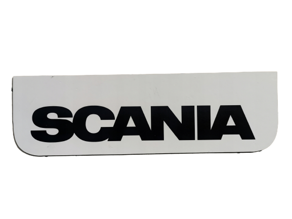 Mud flap Scania 60x18cm, Type 2 - White