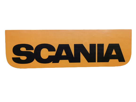 Skvettlapp Scania 60x18cm, Type 2 - Oransj