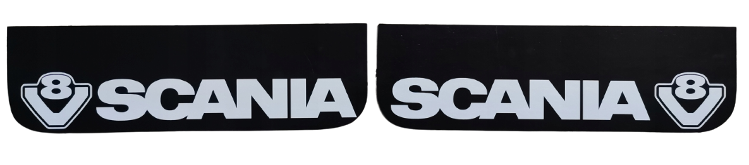 Mud flap Scania/V8, 60x18cm - Black