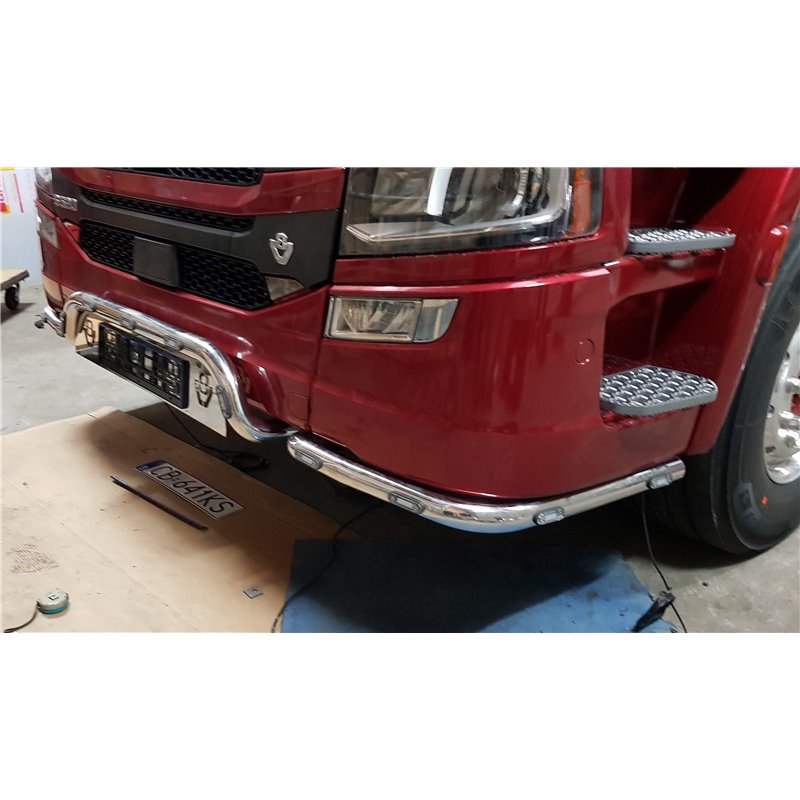 Bumper bracket in stainless steel/powder coating (3 elements) - Scania Nextgen, Type 2