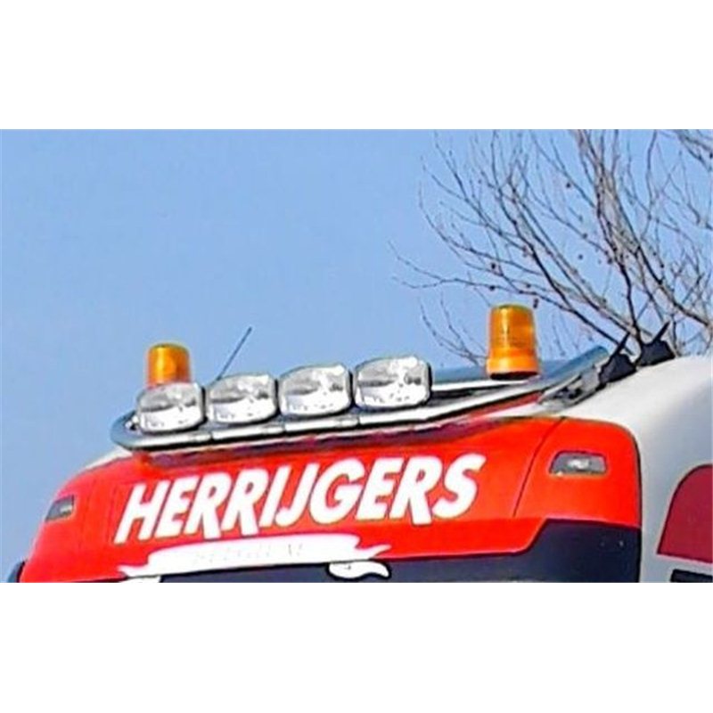 Roof bar in stainless steel/powder coating - Volvo FH4/FH5, Type 5