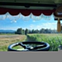Gardinsett i Stoff til Lastebil/Varebil, Type 2 - Lys-Beige/Lys-Beige