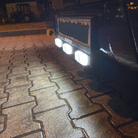 Mounting Bracket for Double Burners, Behind Sign Frame - Black