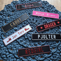 Sjåførskilt/Navneskilt - Aluminiumsplate