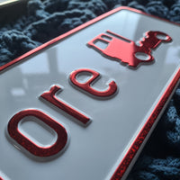 Sjåførskilt/Navneskilt - Aluminiumsplate