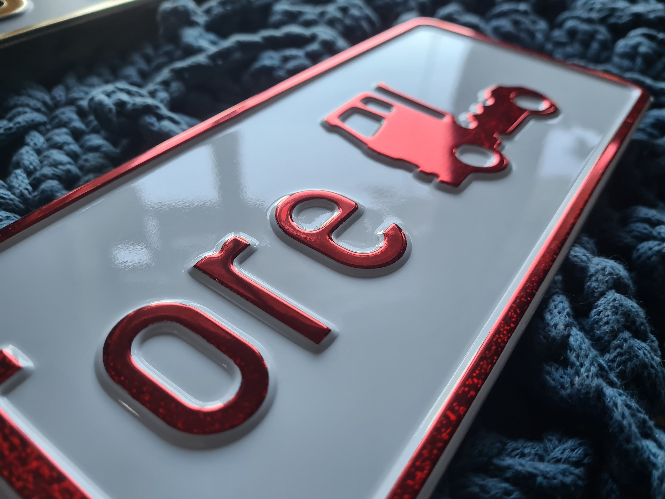 Sjåførskilt/Navneskilt - Aluminiumsplate