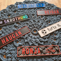 Sjåførskilt/Navneskilt - Aluminiumsplate