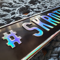 Sjåførskilt/Navneskilt - Aluminiumsplate