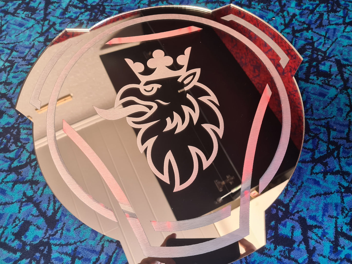 LED Lysskilt/Speil, SCANIA Logo - RGB 24V