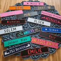 Sjåførskilt/Navneskilt - Aluminiumsplate