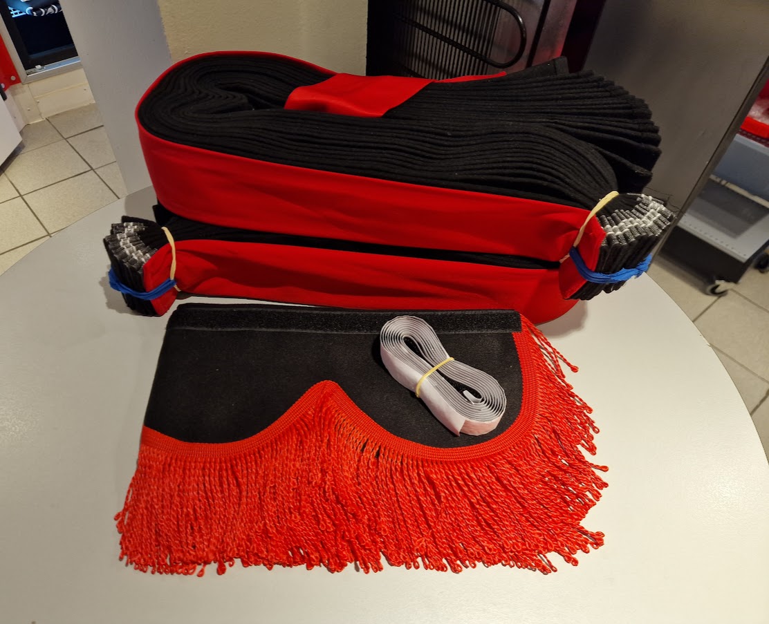 Sidegardiner i Stoff til Lastebil/Varebil, Type 4 - Laget på Bestilling