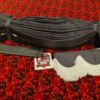 New Black Curtain Set in Standard Fabric/Leather - Ready to Ship!