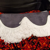 New Black Curtain Set in Standard Fabric/Leather - Ready to Ship!