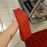 New Black/Red Curtain Set in Standard Fabric/Leather - Ready to Ship!