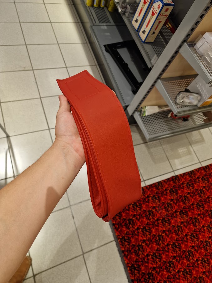 New Black/Red Curtain Set in Standard Fabric/Leather - Ready to Ship!