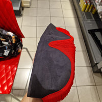 New Black/Red Curtain Set in Standard Fabric/Leather - Ready to Ship!