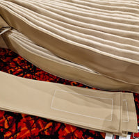 New Beige Curtain Set in Standard Fabric/Leather - Ready to Ship!