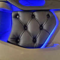 Nye Svarte Knappestoppet Dørtrekk til Scania NG, RGB-Lys - Klar til Sending!