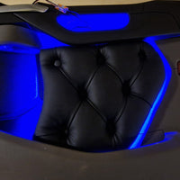 Nye Svarte Knappestoppet Dørtrekk til Scania NG, RGB-Lys - Klar til Sending!