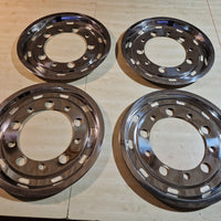 Hjulkapsel Foran i Rustfritt Stål - 22.5x11.75, ET130/ET135 - Klar til Sending