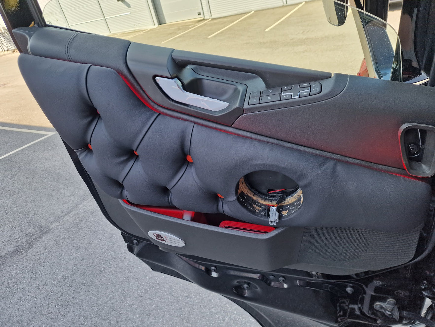 Door covers made to order - lighting, button fastening, smooth