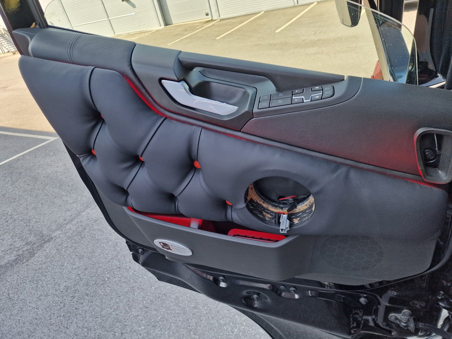 Door covers made to order - lighting, button fastening, smooth