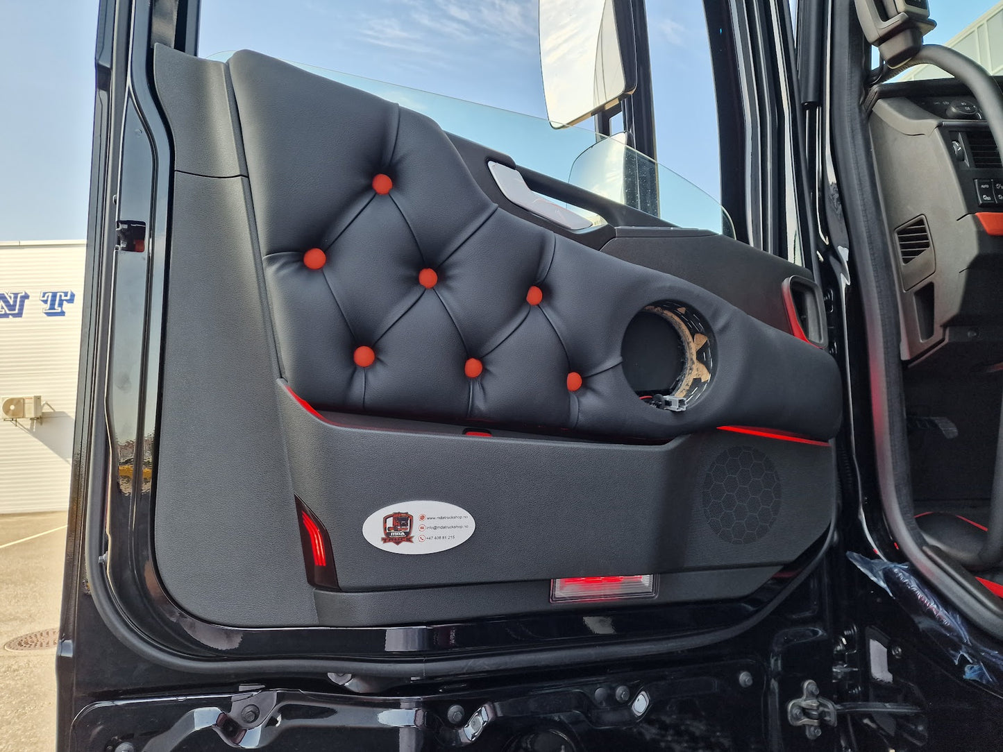 Door covers made to order - lighting, button fastening, smooth