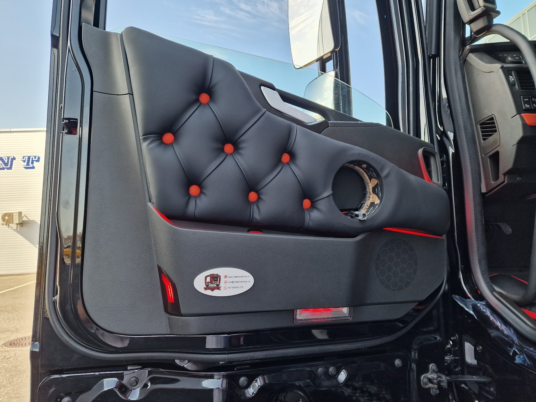 Door covers made to order - lighting, button fastening, smooth