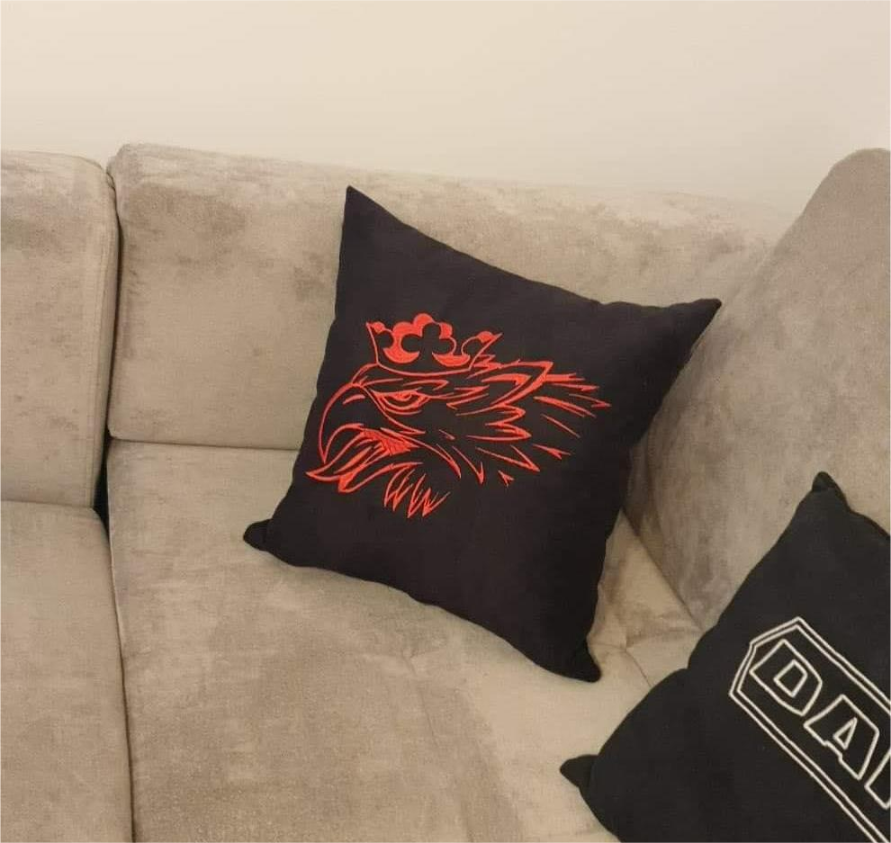 Decorative Cushion in Fabric/Bus Plush, 40x40cm - Made to Order