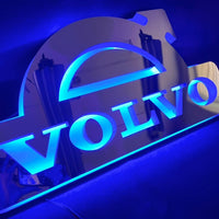 LED Lysskilt/Speil 3D, VOLVO Logo, Type 2 - Rød/RGB 24V