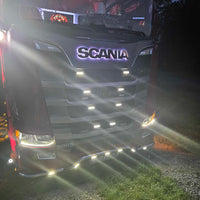 Opplyst SCANIA LED-Logo, 12/24v, RGB
