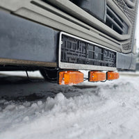 Mounting Bracket for Double Burners, Behind Sign Frame - Black