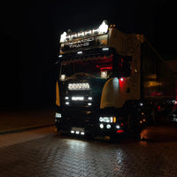 Mounting Bracket for Double Burners, Behind Sign Frame - Black